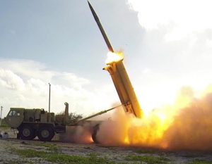 A THAAD missile launches in 2015. File photo: MDA