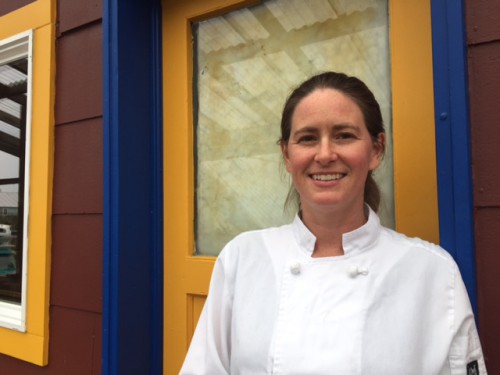 Chef Colette Nelson is the owner and executive chef of the Mediterranean-inspired restaurant Ludvig’s Bistro in Sitka. On Saturday (08-06-16), she’ll compete in a national seafood cook-off in New Orleans. (Photo by Emily Kwong, KCAW - Sitka)