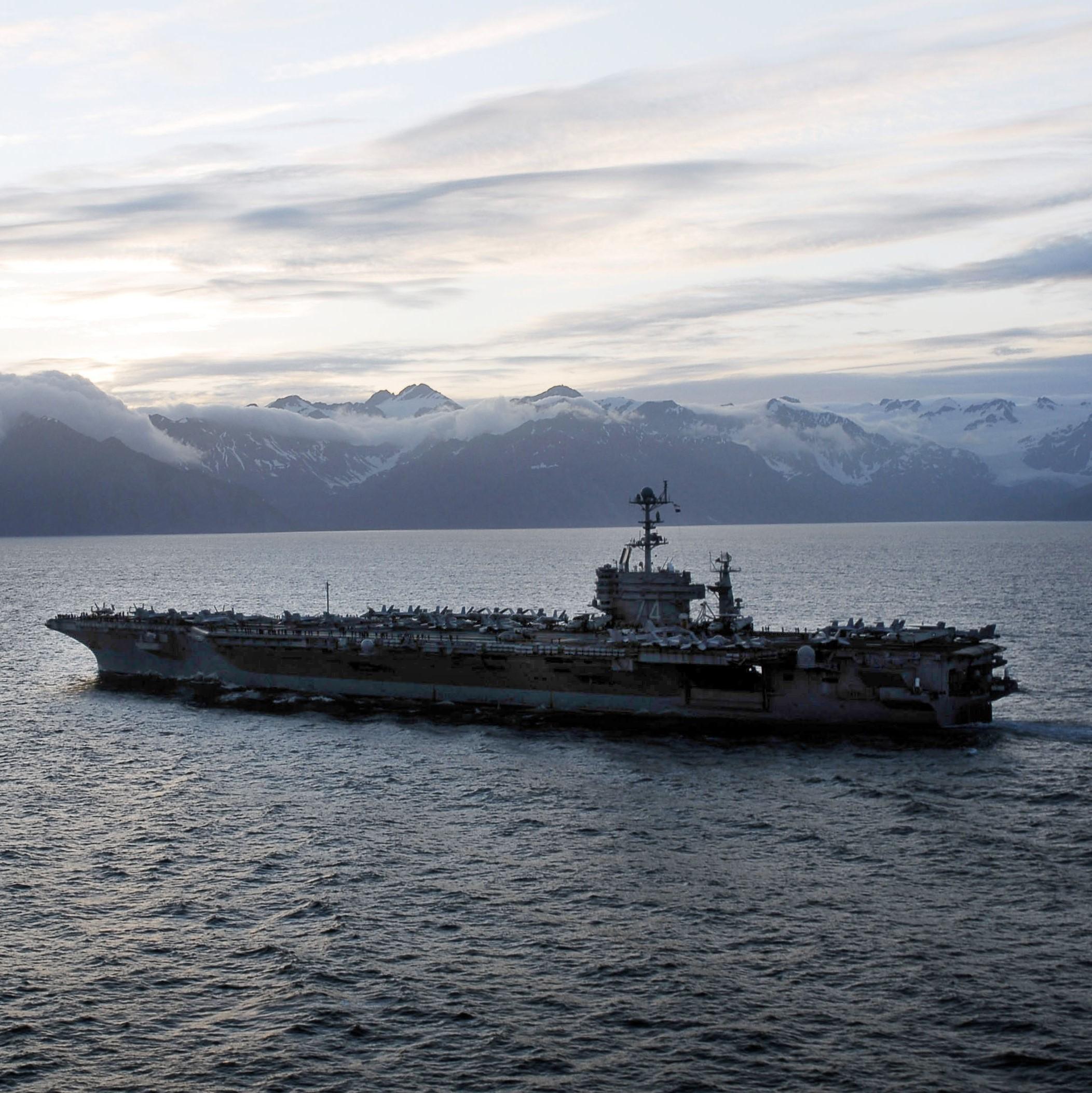 Northern Edge military training exercise in the Gulf of Alaska. (Photo courtesy of the U.S. Navy)