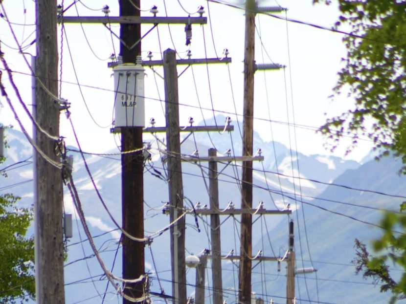Power poles in Anchorage. (Photo by Antti T. Nissinen via Flickr)