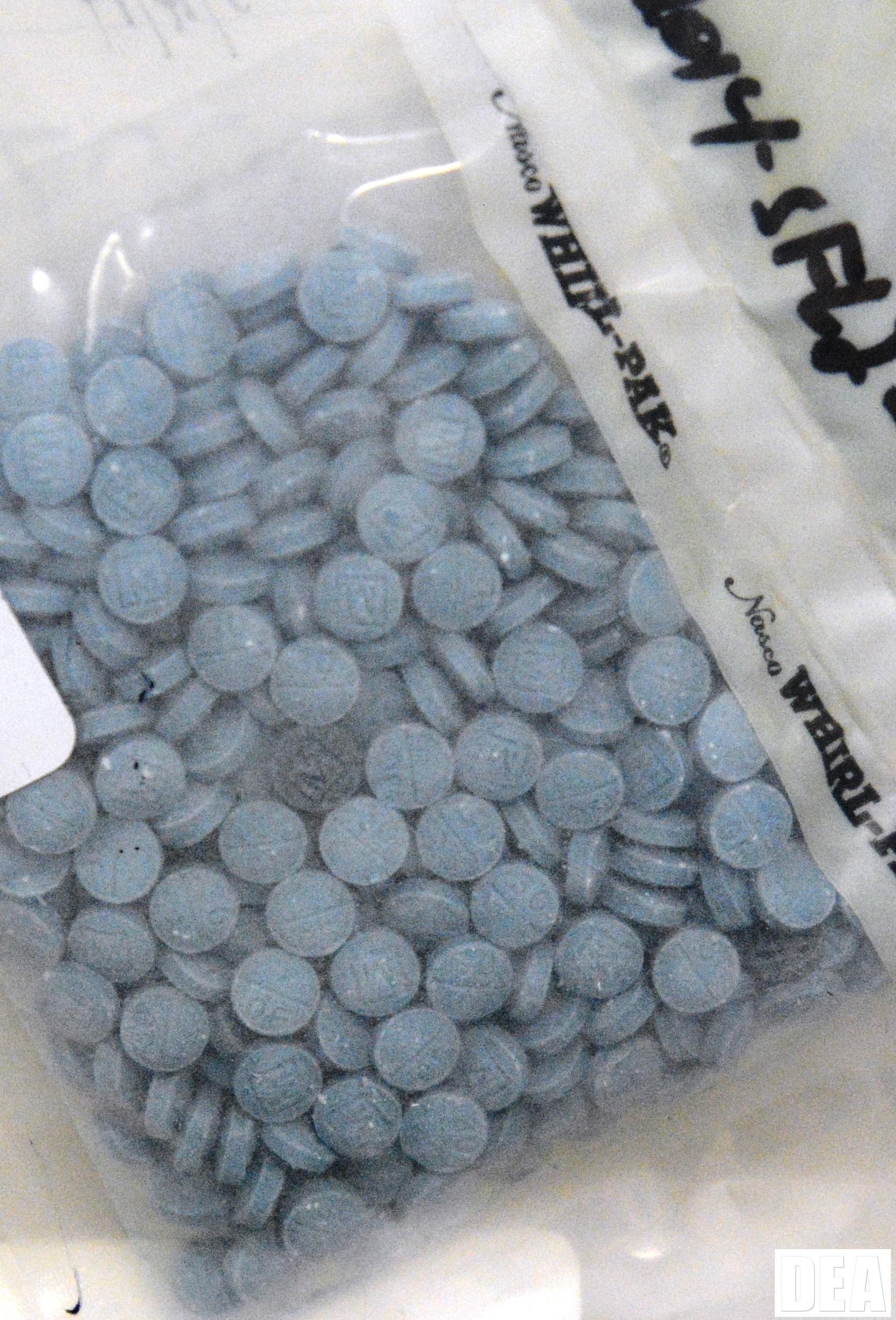 Heroin fentanyl pills. (Photo courtesy of the DEA)