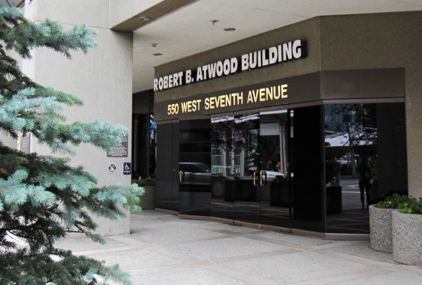 The Robert B. Atwood Building in downtown Anchorage.