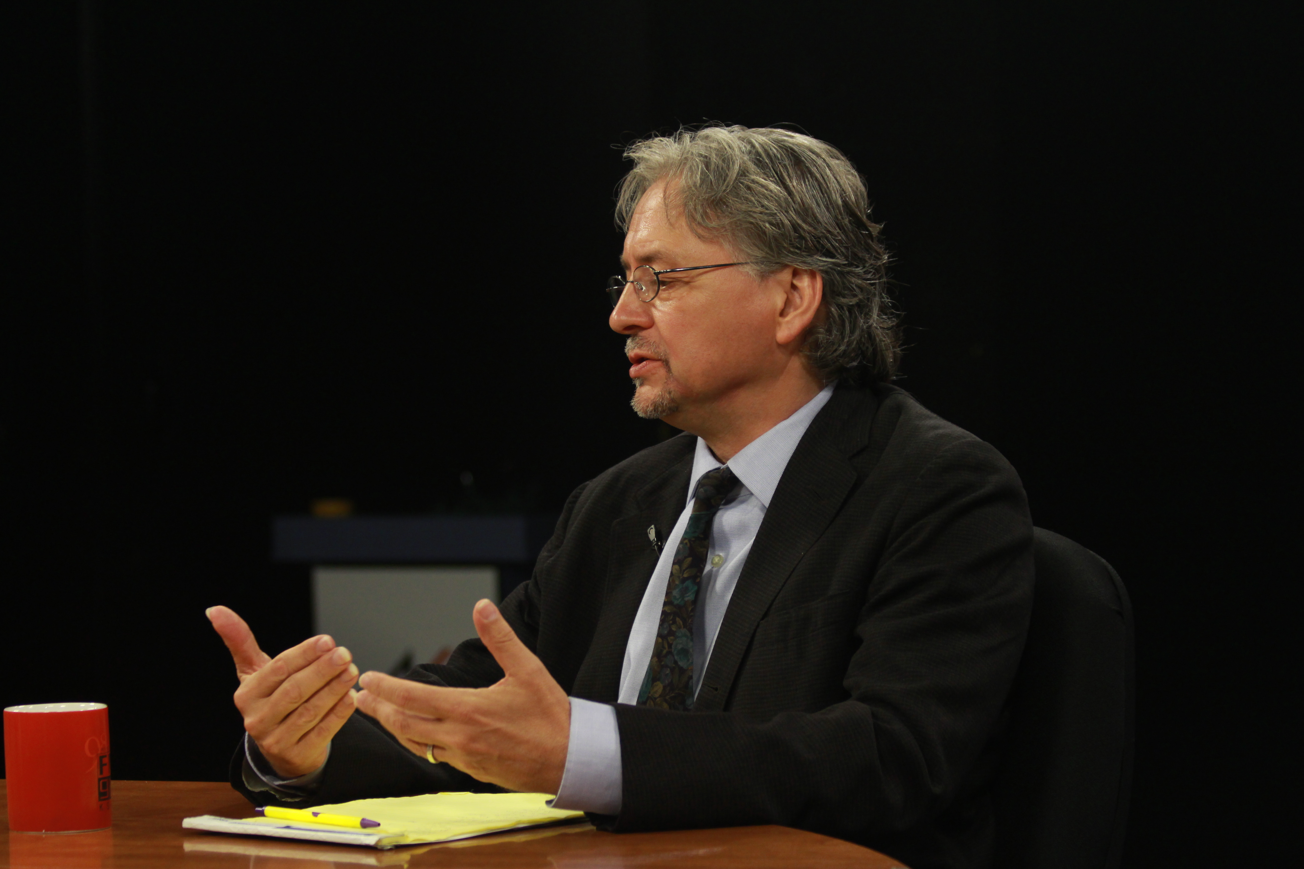 Tom Begich, candidate for Senate Seat J in Anchorage. (Photo by Wesley Early, Alaska Public Media - Anchorage)