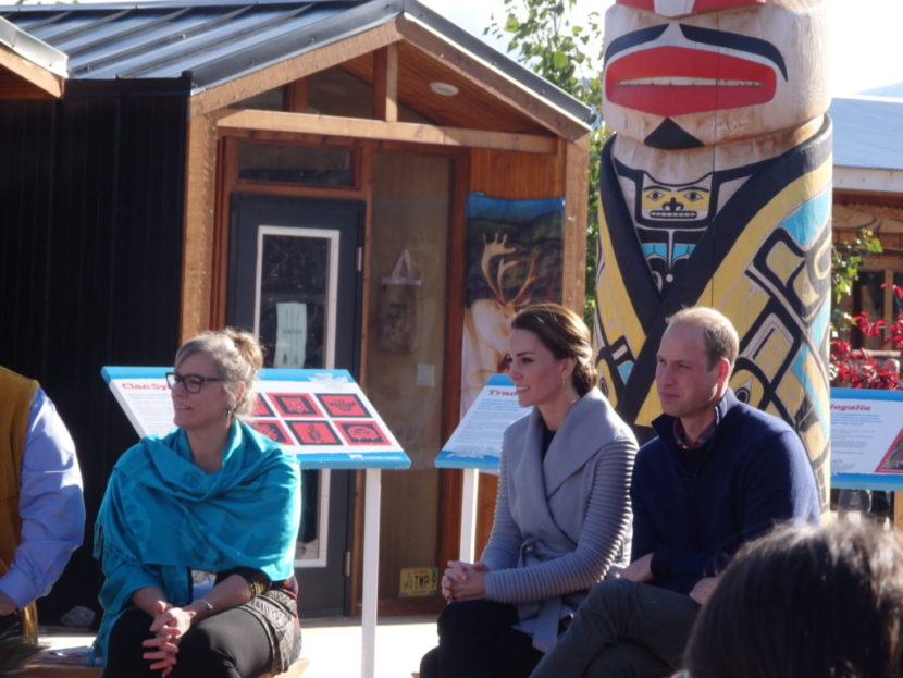 Prince William and Kate Middleton visited Carcross after a trip to Whitehorse. (Photo by Abbey Collins, KHNS - Haines)