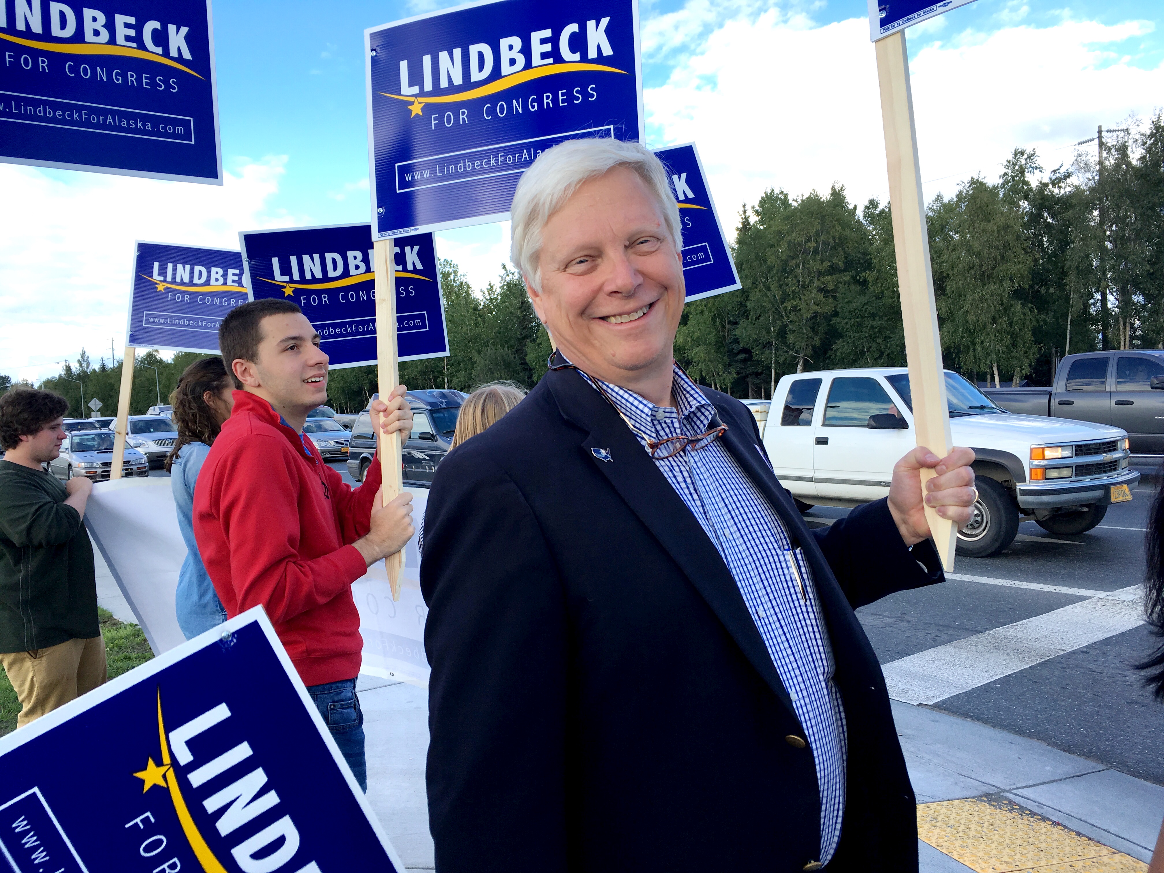 Steve Lindbeck is challenging U.S. Rep. Don Young. (Photo by Liz Ruskin, Alaska Public Media - Washingotn D.C.)