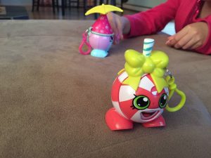Rusty plays with her Shopkins toys. (Hillman/KSKA)