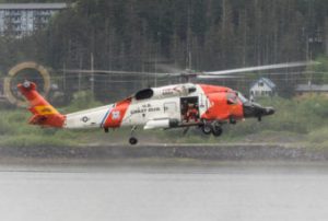 U.S. Coast Guard search & rescue demo at the 2016 Juneau Maritime Festival (Photo by David Purdy, KTOO - Juneau)