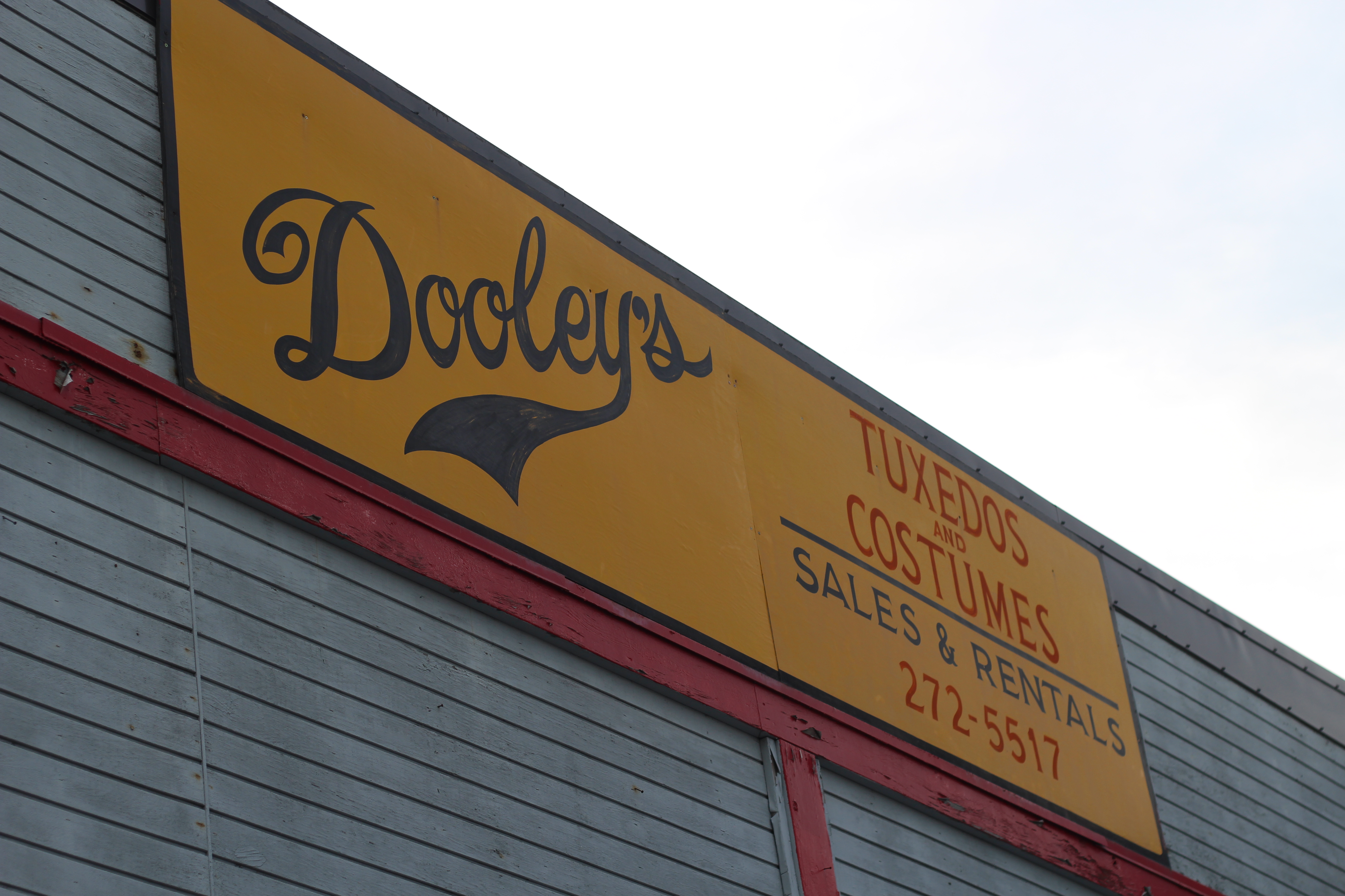Dooleys Tuxedos and Costumes which will be closing after Halloween 2016 Photo by Wesley Early, Alaska Public Media - Anchorage)