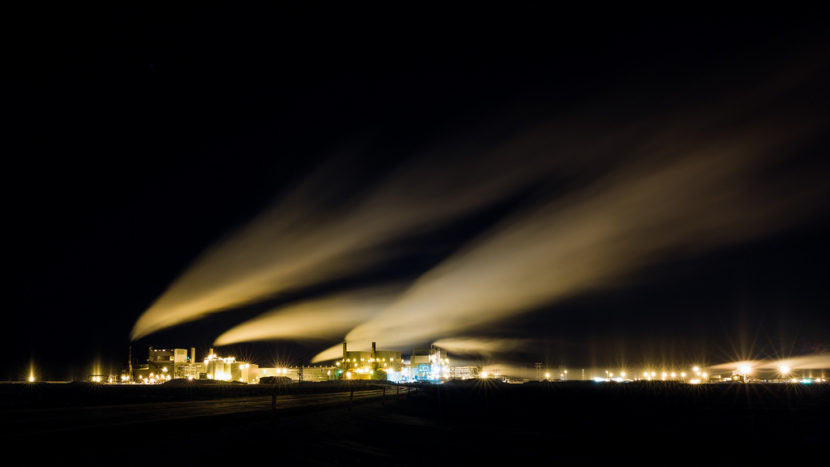 Prudhoe Bay at night. Gov. Bill Walker’s team hopes state leadership will mean North Slope gas can someday make it to market. (Photo by J Weston/Flickr Creative Commons)
