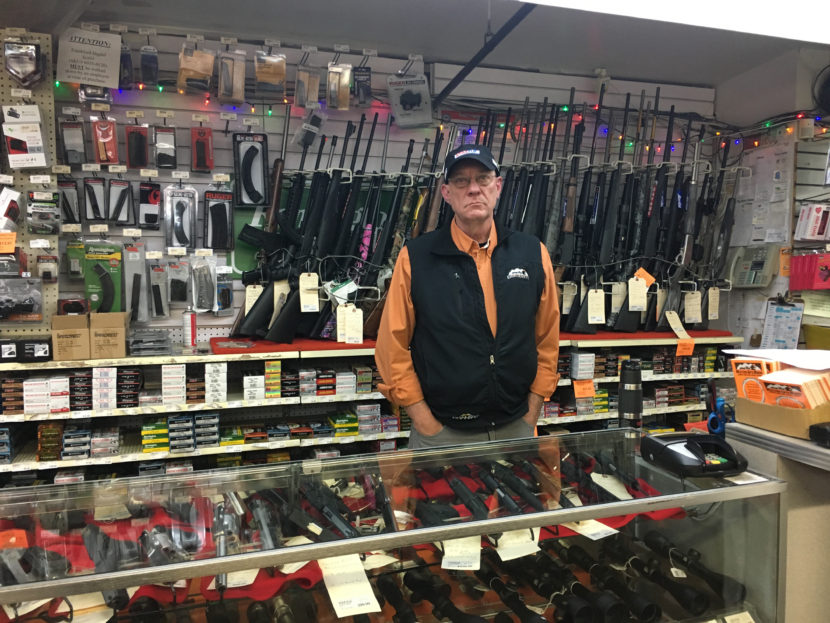 John Weedman, general manager of Western Auto Marine in Juneau, said the federal form asking potential gun buyers if they use marijuana is outdated. (Photo by Andrew Kitchenman, KTOO - Juneau)
