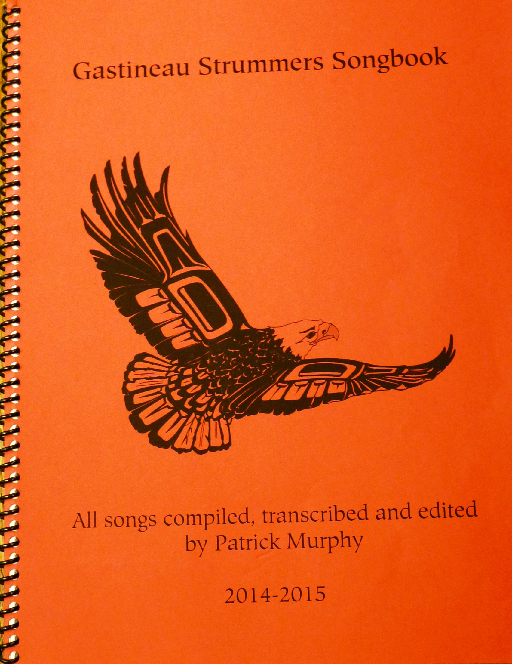 The songbook assembled by Gastineau Elementary School teacher Patrick Murphy. (Photo by Ed Schoenfeld, CoastAlaska News)