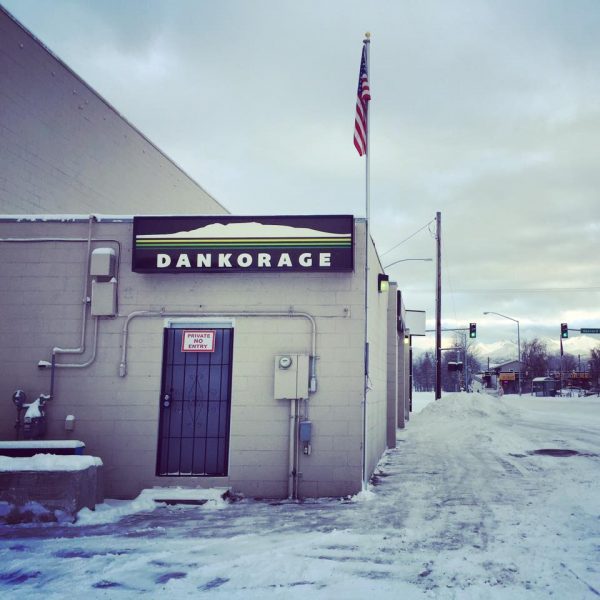 A view of Anchorage cannabis retailer Dankorage in Spenard (Photo via Facebook)
