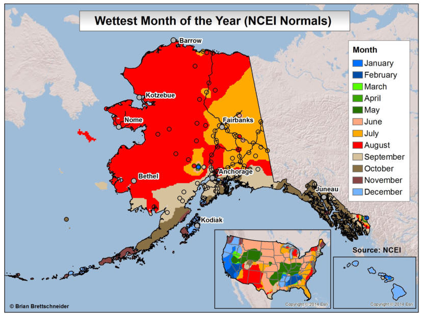 Ask a Climatologist: August is Alaska's rainiest month - Alaska