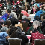 20171018- Attendees fill out feedback cards on the final day of Elders and Youth inside the Dena’ina Center