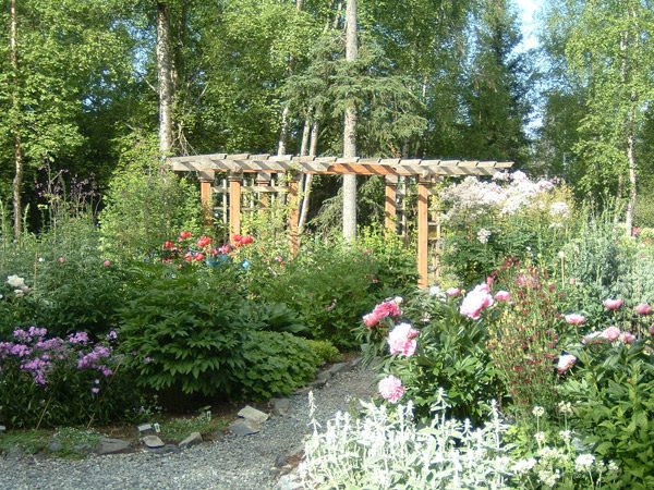 Perennial garden at the Alaska Botanical Garden