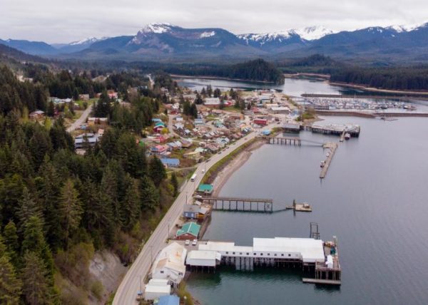 The city of Hoonah on May 2, 2019 (Photo by David Purdy, KTOO - Juneau)
