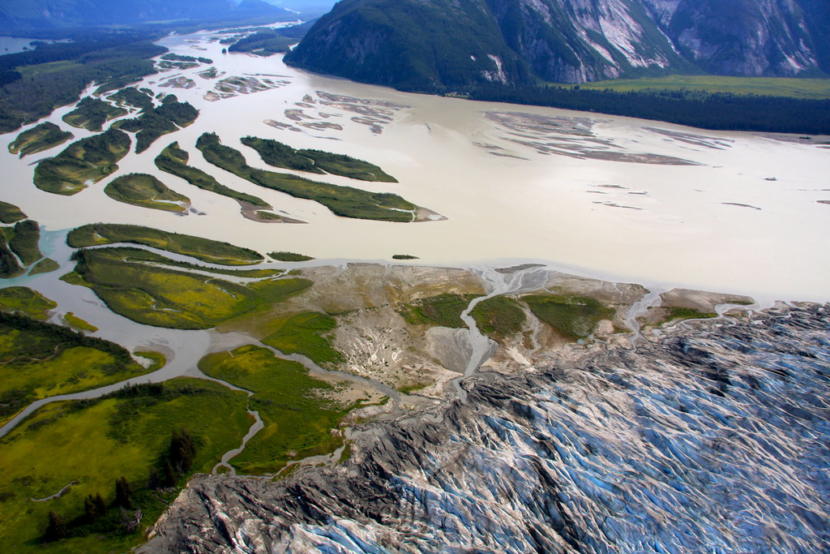 Taku River turns cold, runs fast after glacial dam release in the