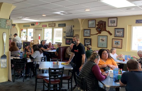 Customers dined inside at Kriner's Diner on Friday afternoon, Aug. 7, 2020, just a few hours after a state judge ordered the restaurant to shut down dine-in service.