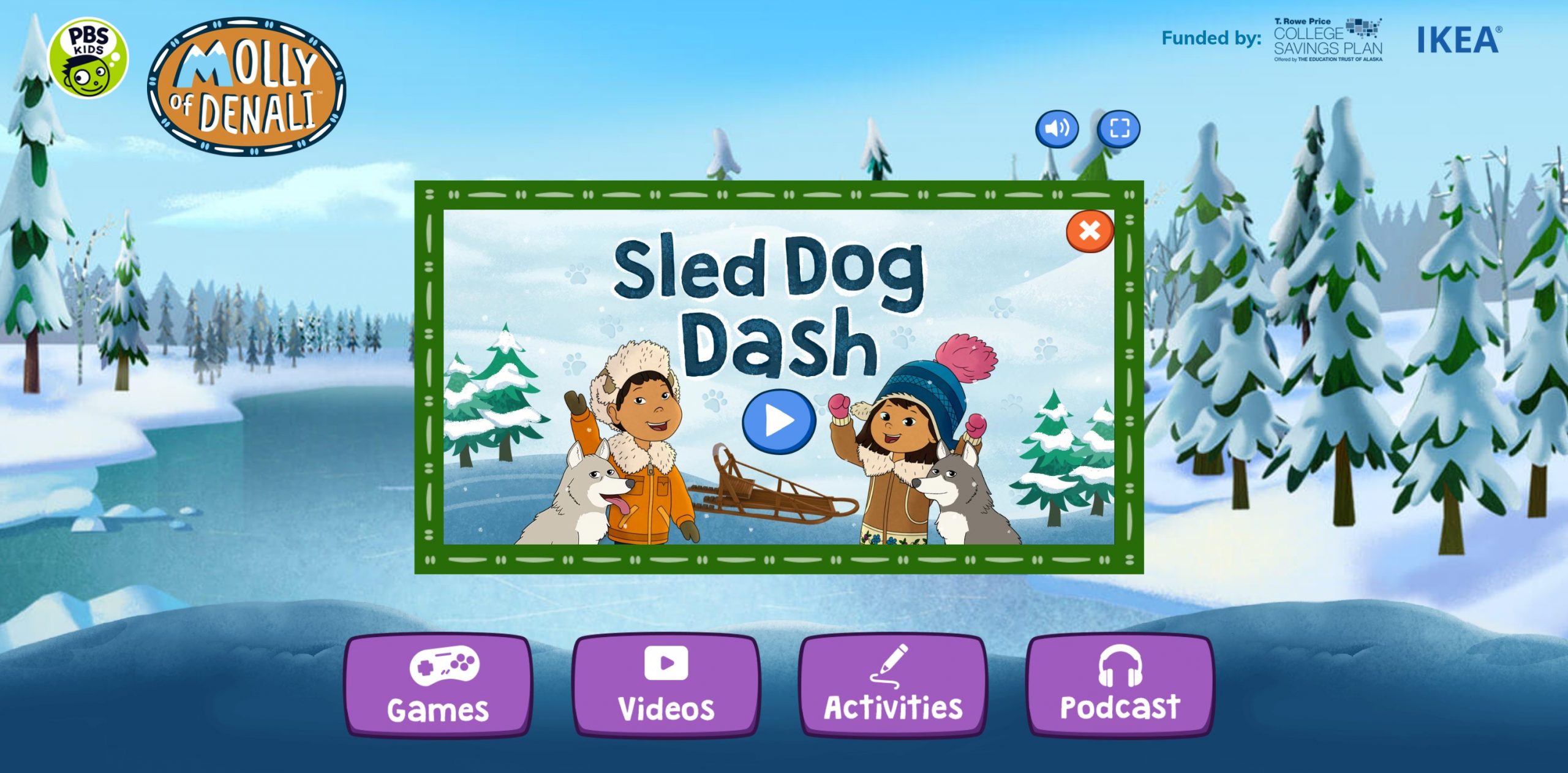 sled dog dash game