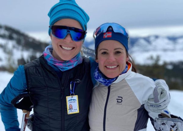 Sadie and Marine out skiing together