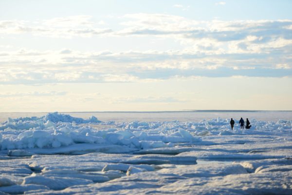 Sea ice.