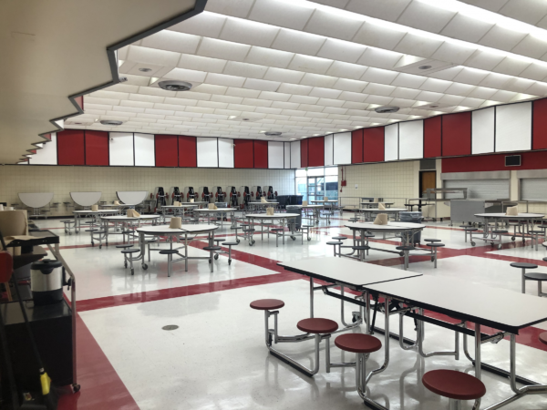 An empty cafeteria gym