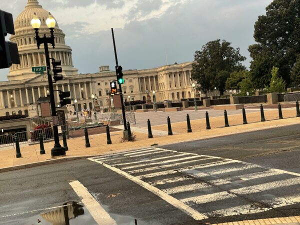 street scene in front of Capitol