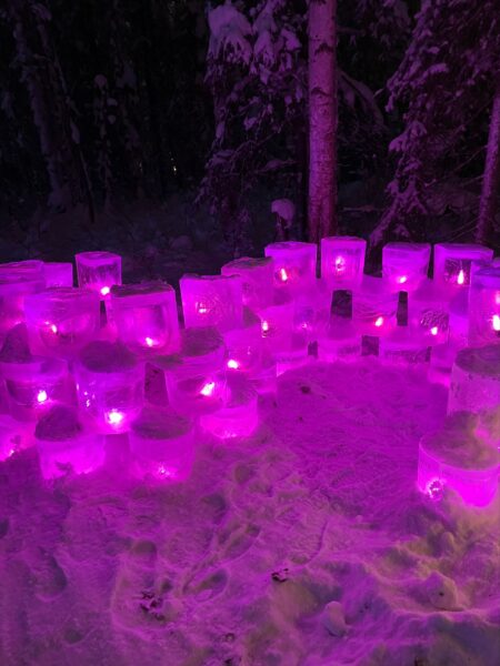 Illuminated ice candles