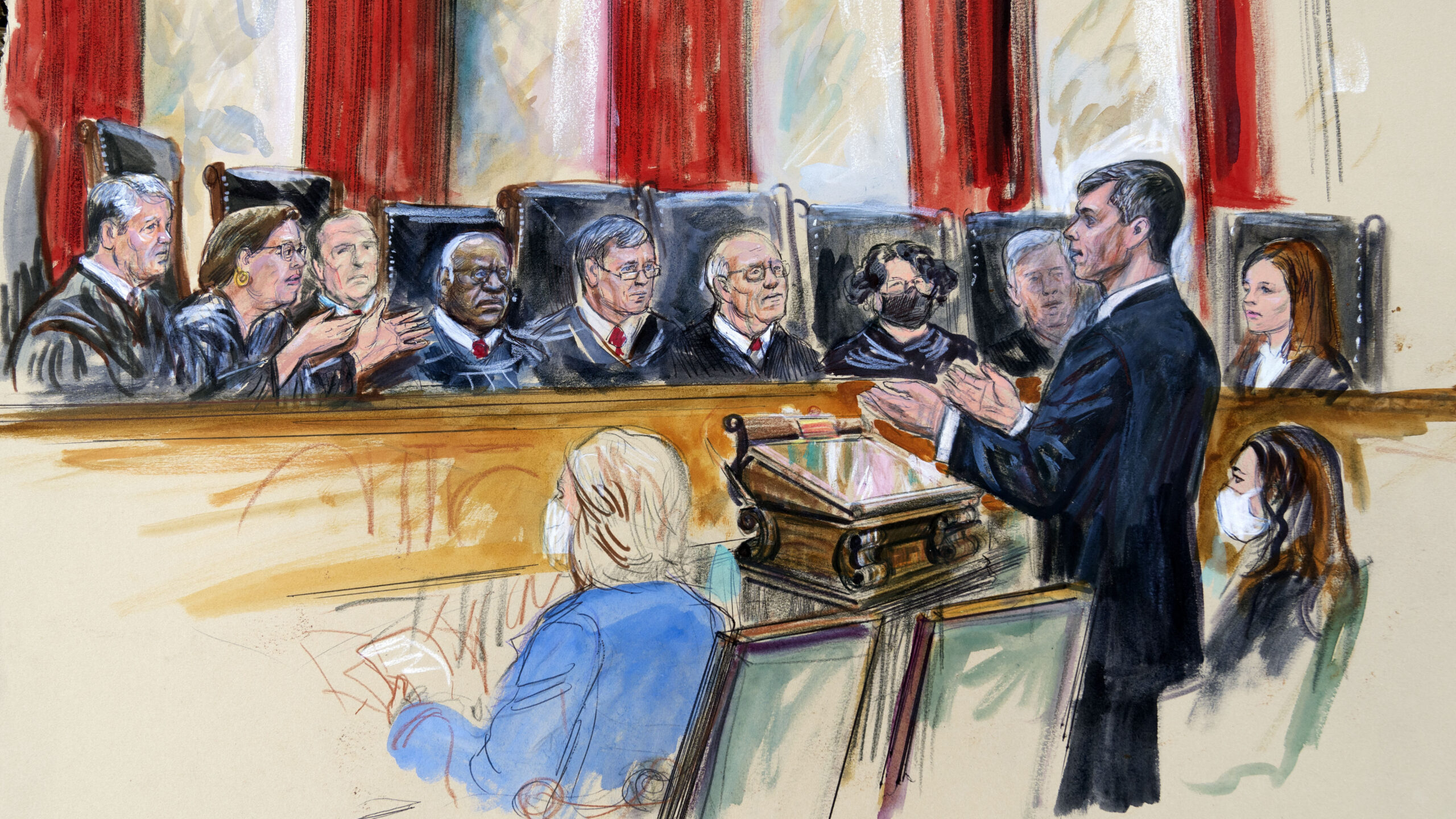 Longtime Supreme Court sketch artist hangs up his brushes