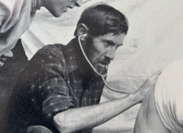 Peter Steel as doctor for 1971 International Everest Expedition