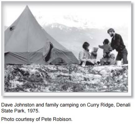 Dave Johnson and family camping
