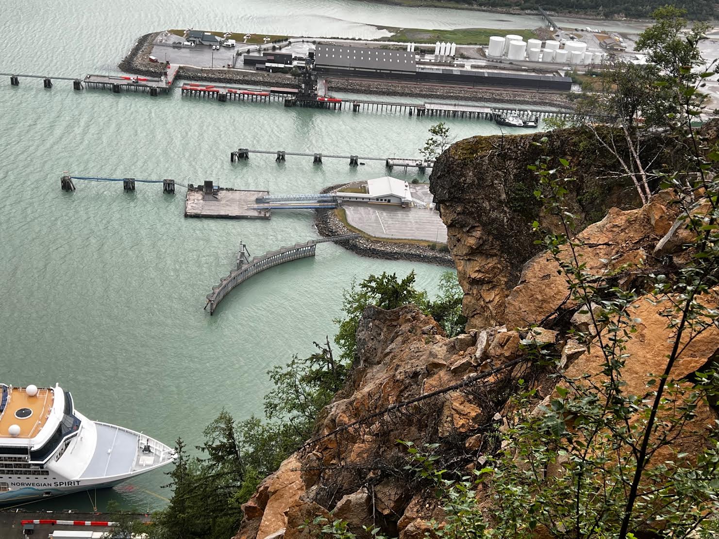 Skagway’s busiest cruise ship dock at risk of catastrophic rockslide