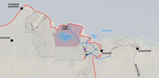 A map of the Willow development on Alaska's North Slope