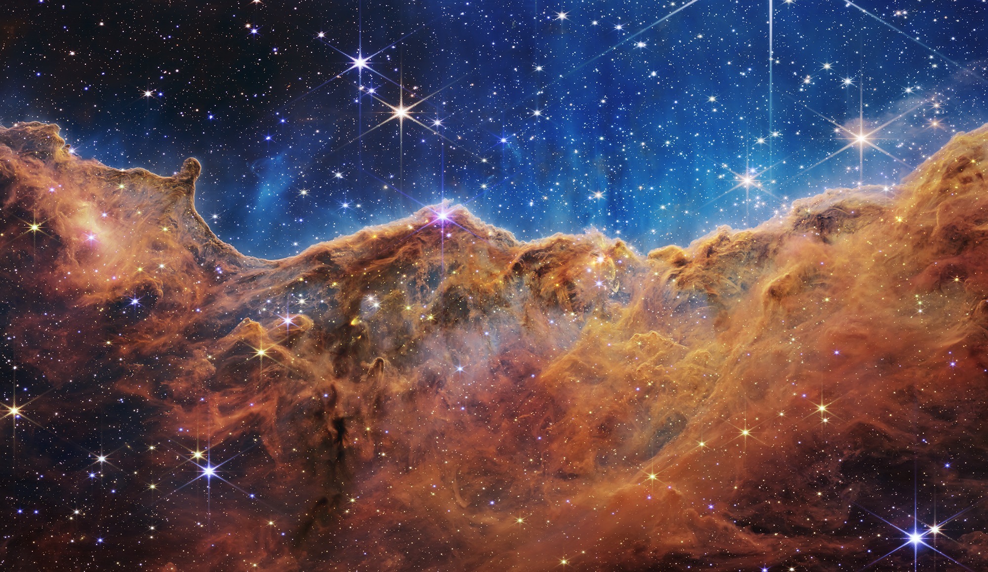 mountains in space