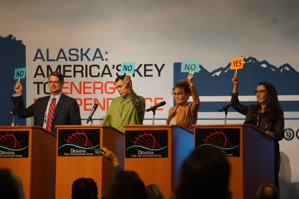 House candidates make prodevelopment pitches at Alaska oil industry conference Alaska Public