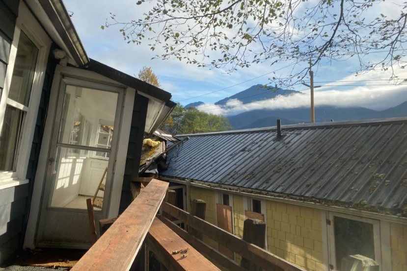 a destroyed Juneau home