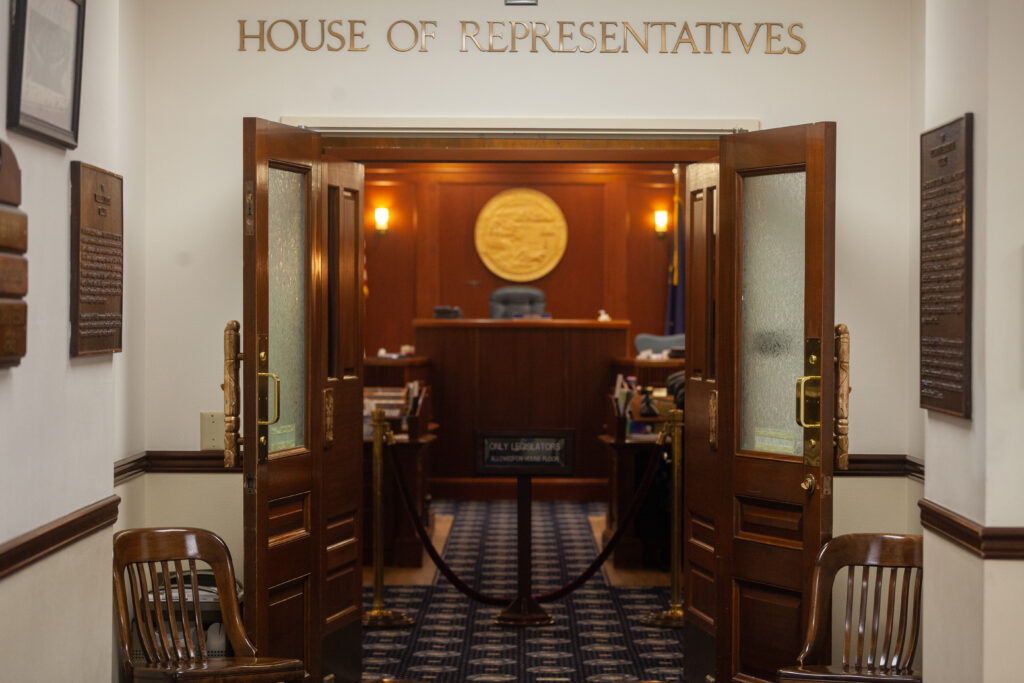 the Alaska House of Representatives floor