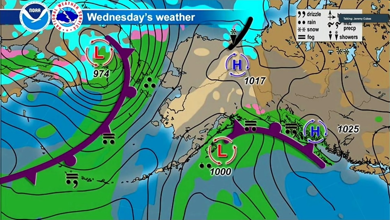 Alaska's next west coast storm forecast to hit farther north, as