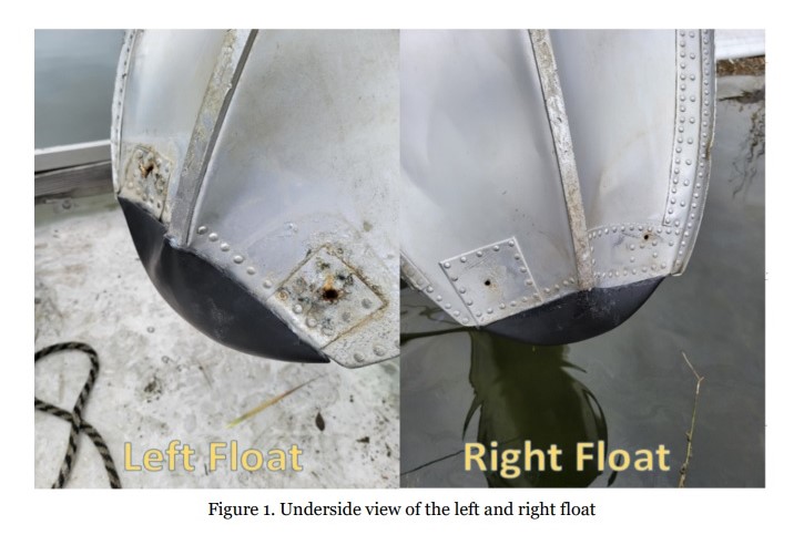 a floatplane float hole
