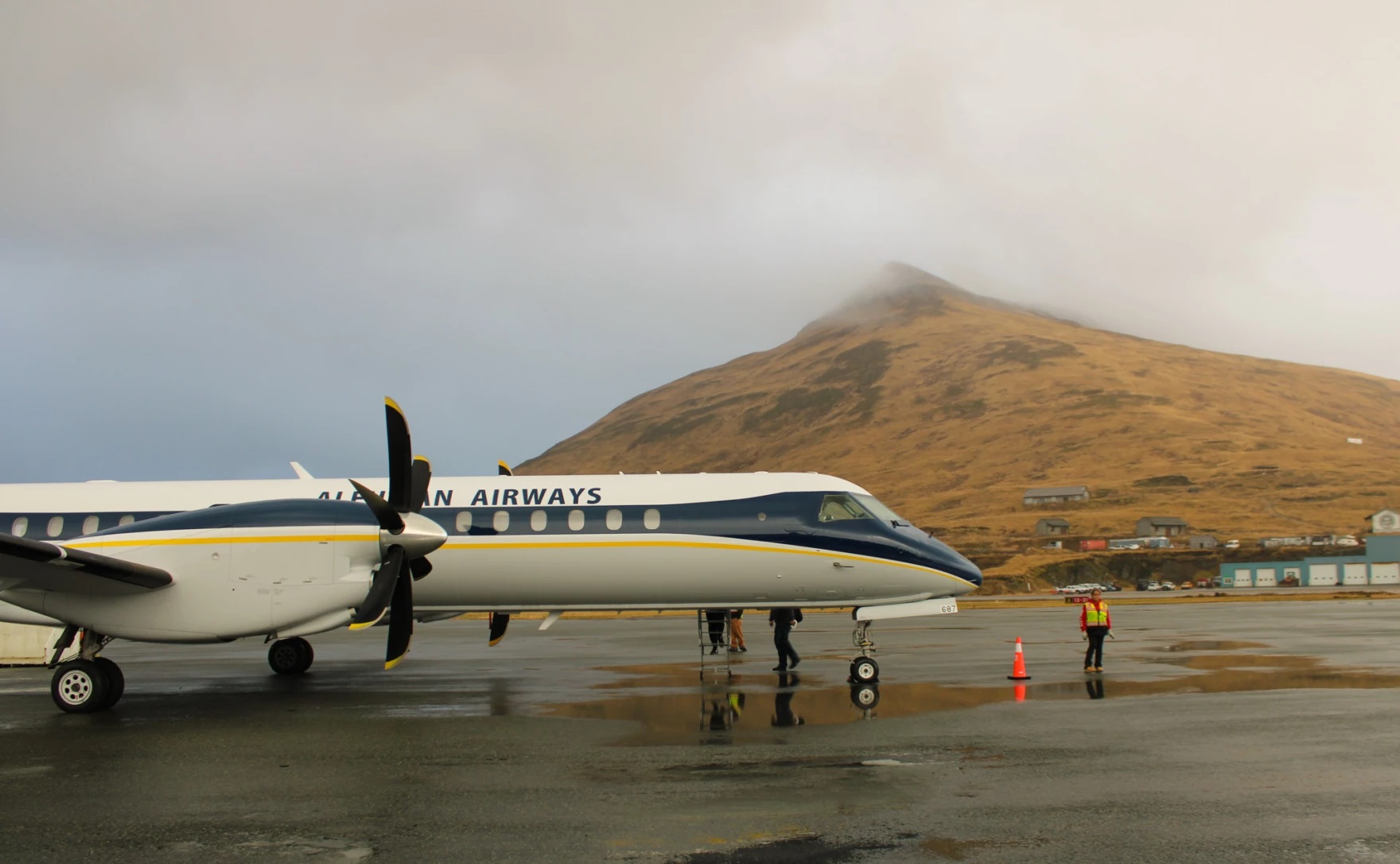 a plane in Unalaska