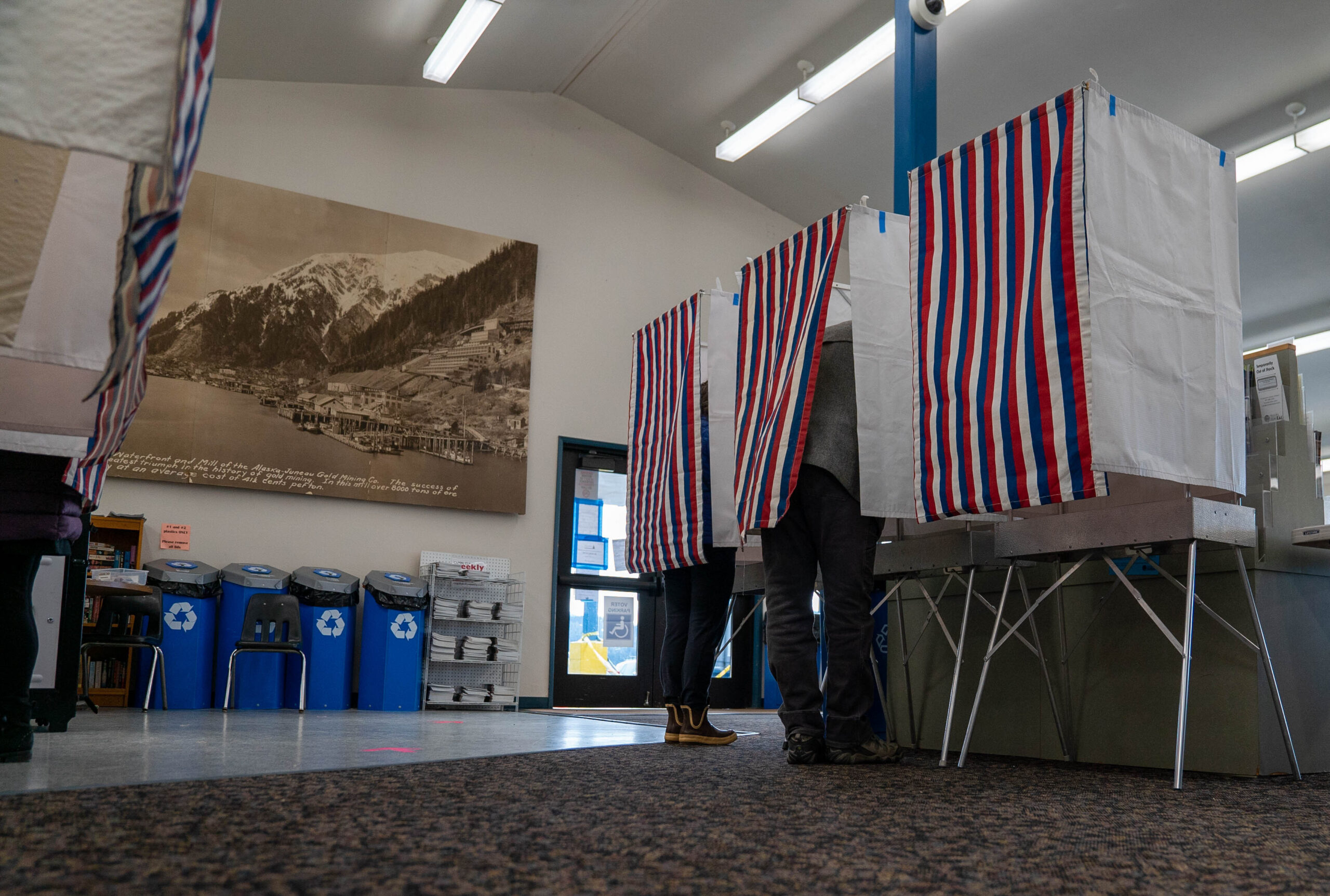a voting booth in juneau