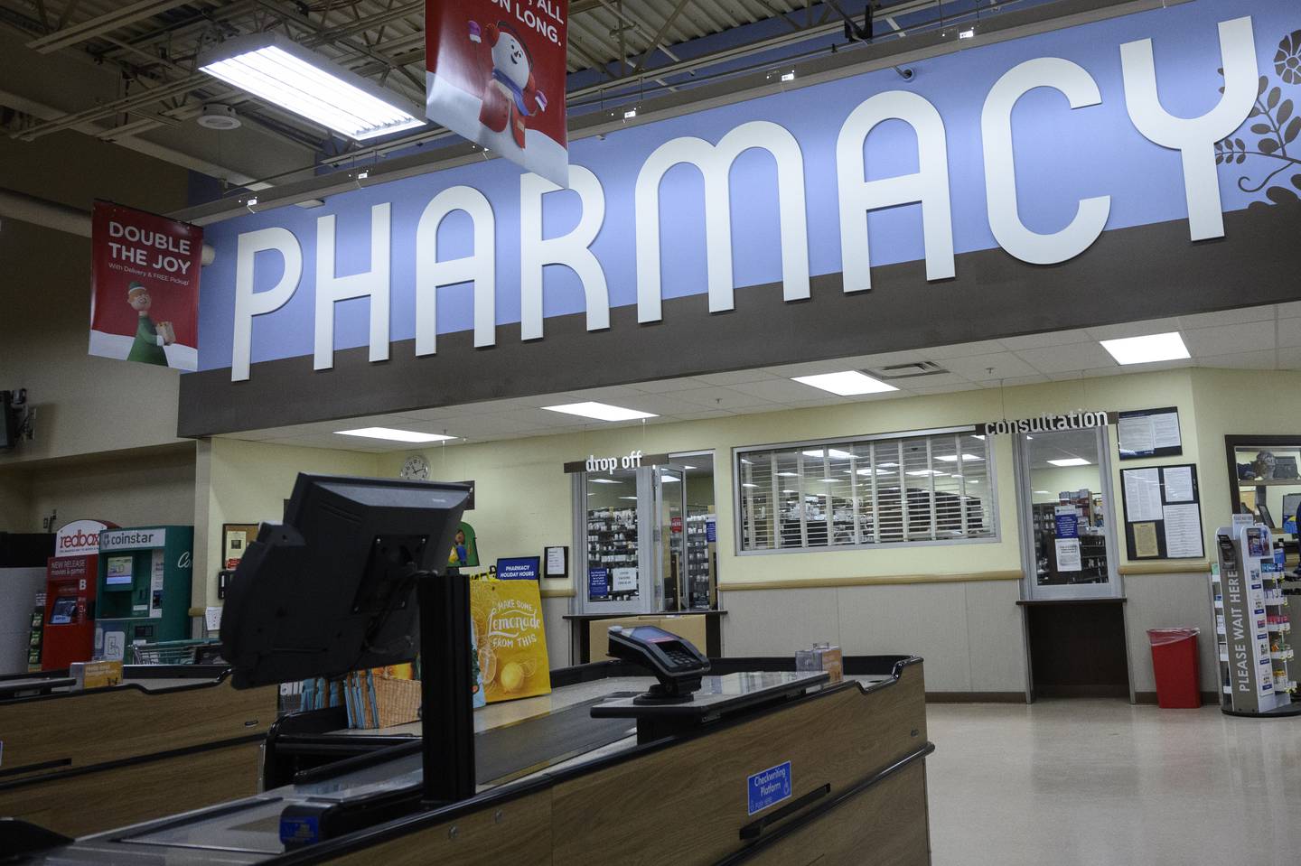 a "pharmacy" sign
