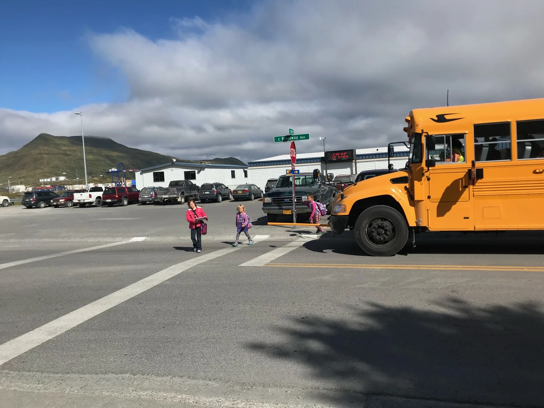 an Unalaska City School District school bus