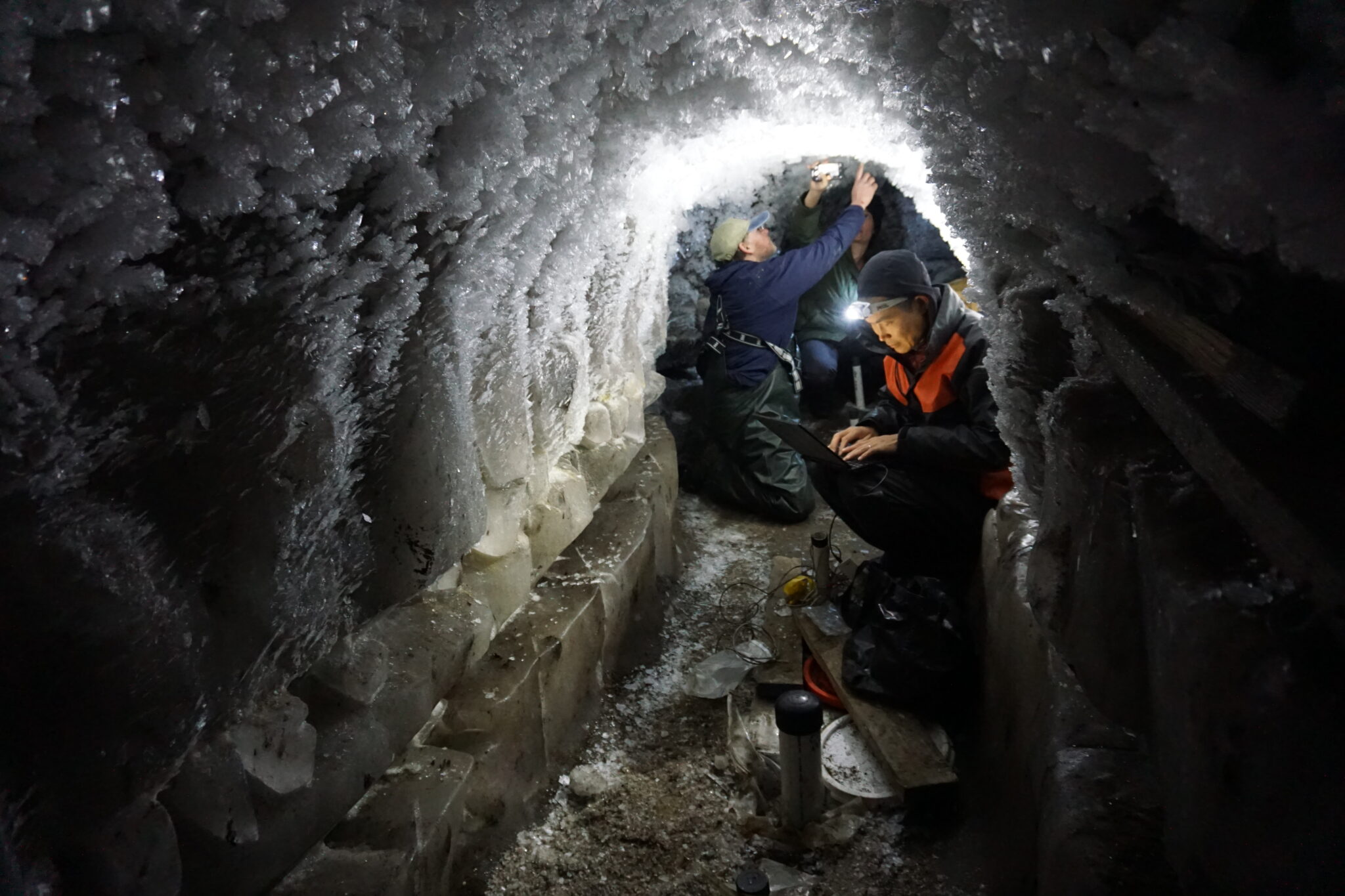 a permafrost tunnel