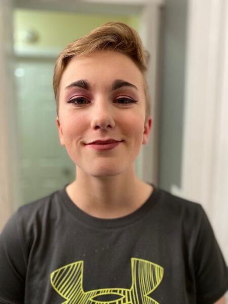 Mackenzie Wilson with makeup