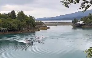 a plane-boat standoff