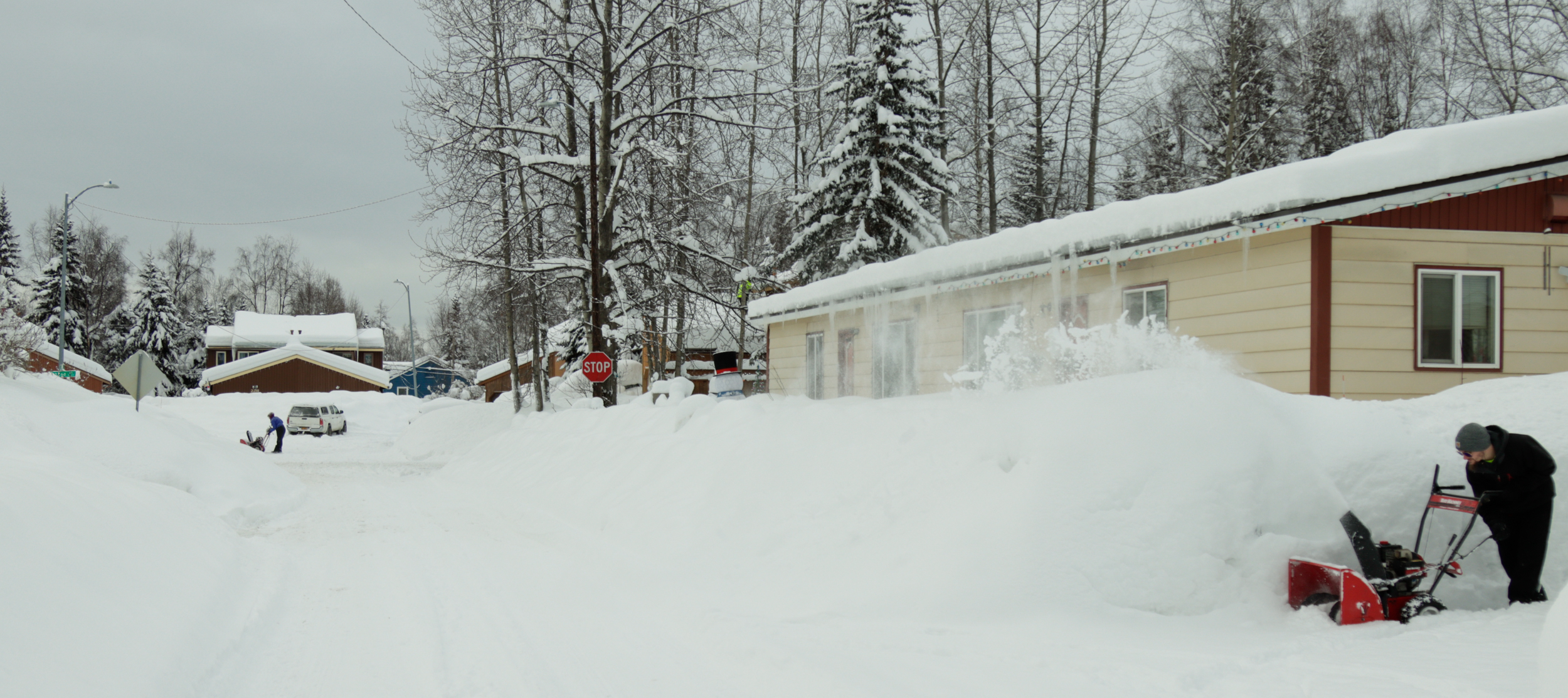 Anchorage has seen almost double its usual snowfall since December