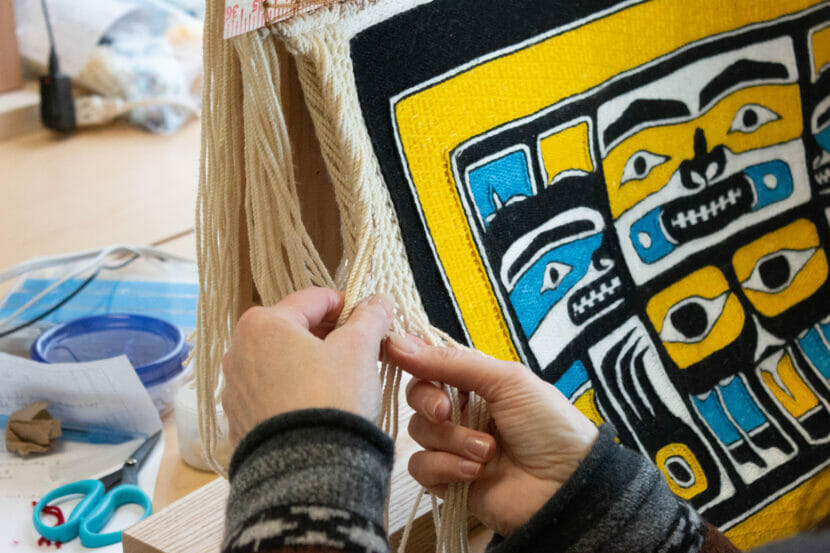 Chilkat Weaving with Lily Hope Lesson 5: Spinning Cedar and Wool 