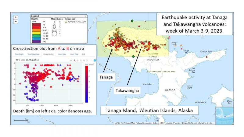 Tanaga Island seismic activity
