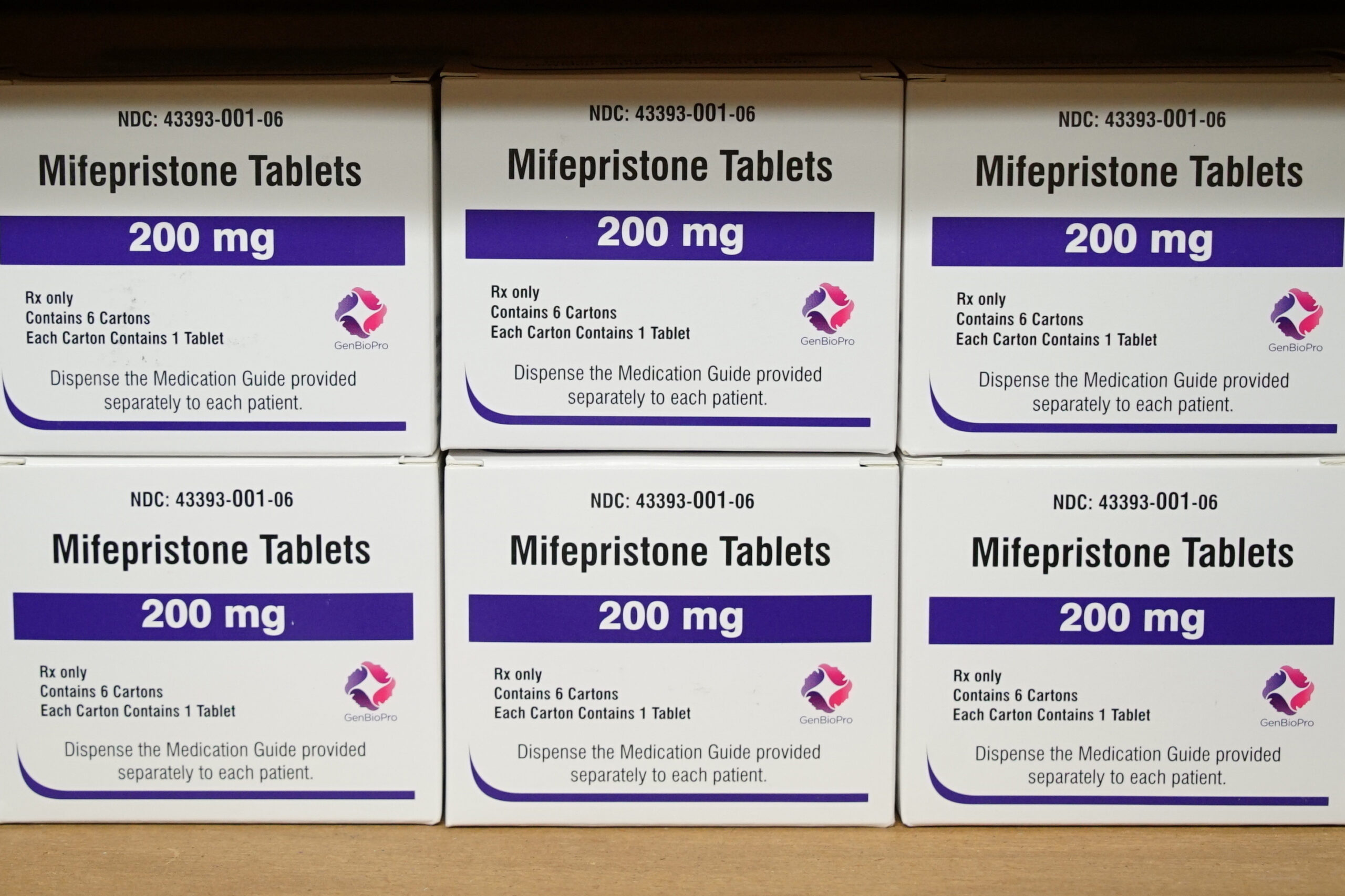 boxes of mifepristone tablets